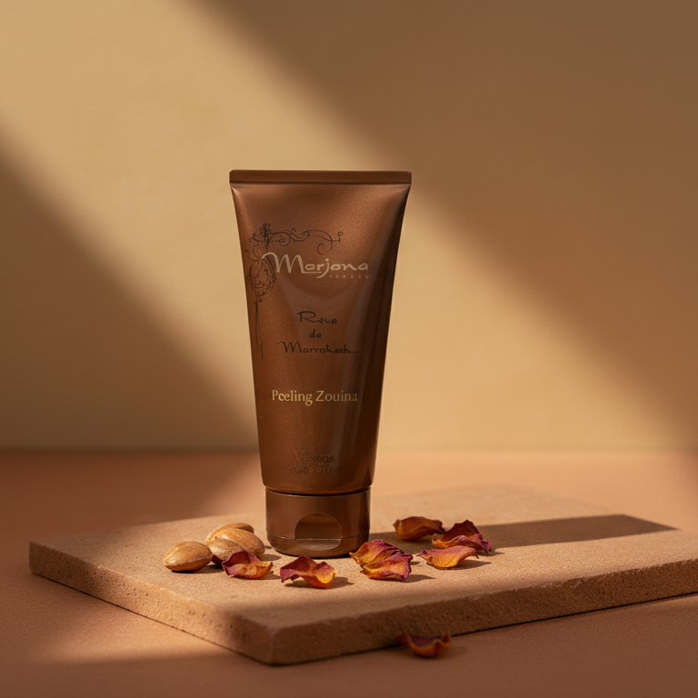Peeling facial con partículas de argán para pieles maduras Morjana
